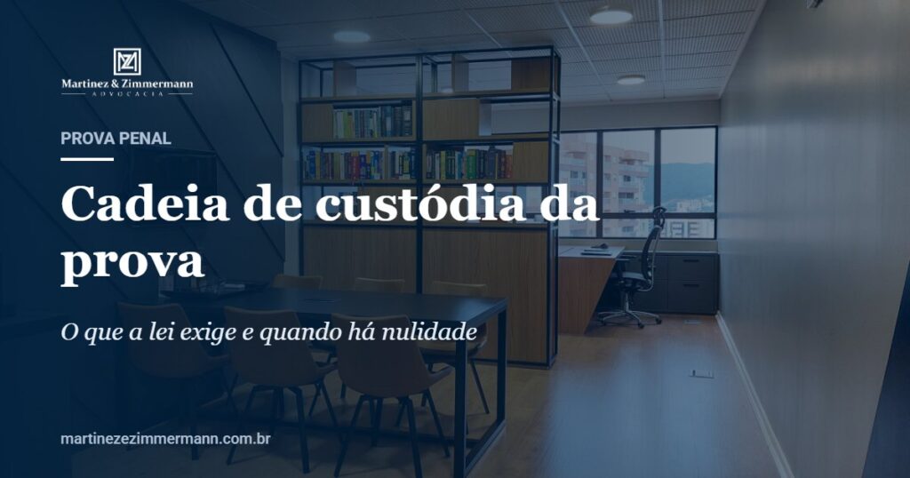 Capa do artigo sobre cadeia de custódia da prova