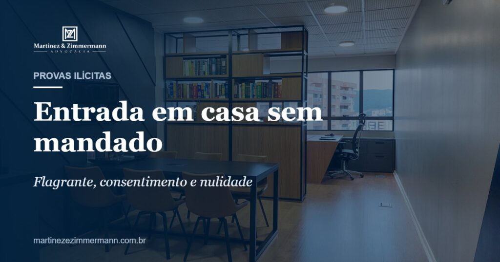 Capa do artigo sobre entrada da polícia em casa sem mandado