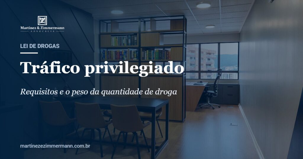 Capa do artigo sobre tráfico privilegiado