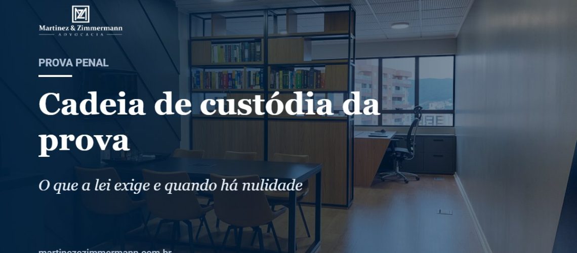 Capa do artigo sobre cadeia de custódia da prova