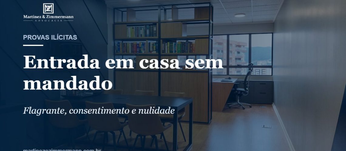Capa do artigo sobre entrada da polícia em casa sem mandado