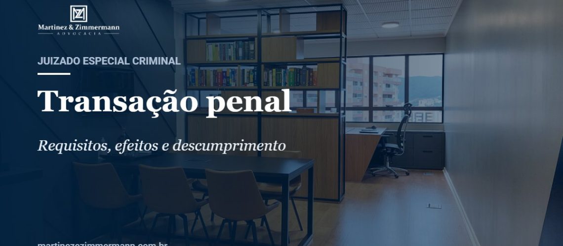 Capa do artigo sobre transação penal